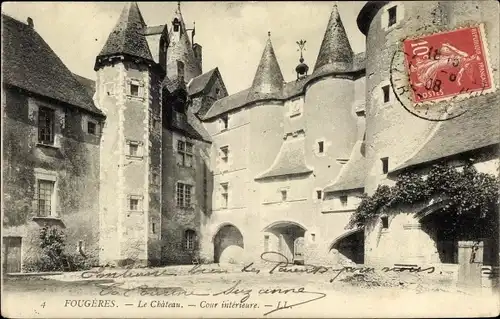 Ak Fougères sur Bièvre Loir et Cher, Château