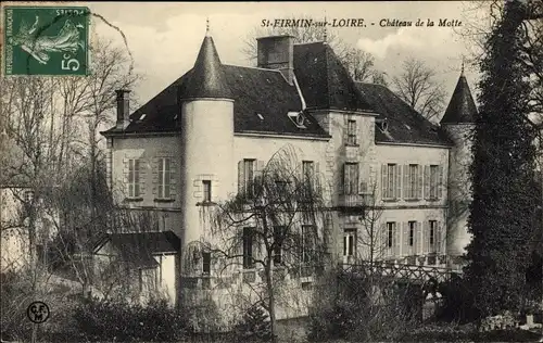 Ak Saint Firmin sur Loire Loiret, Château de la Motte