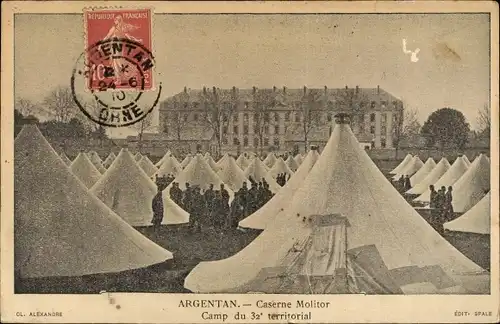 Ak Argentan Orne, Caserne Molitor, Camp du 32e territorial