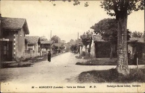 Ak Morcenx Landes, Vers les Usines