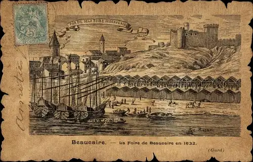 Künstler Ak Beaucaire Gard, La Foire en 1632