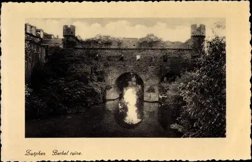 Ak Zutphen Gelderland, Berkel ruine