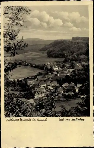 Ak Lutherstadt Eisenach in Thüringen, Panorama vom Klafterberg