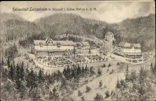 Künstler Ak Marzell im Schwarzwald, Heilanstalt Luisenheim