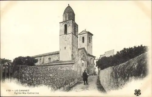 Ak Le Cannet Alpes Maritimes, Eglise Ste Catherine