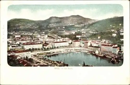 Ak Nice Nizza Alpes Maritimes, Le Port