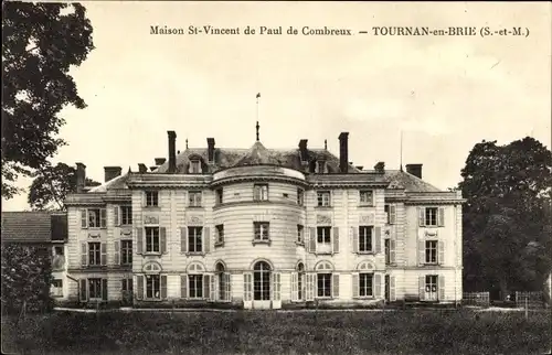 Ak Tournan en Brie Seine et Marne, Maison St Vincent de Paul de Combreux