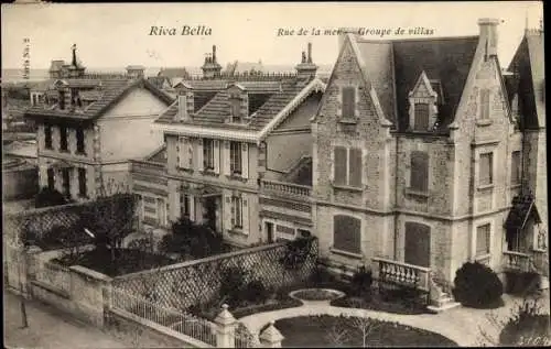 Ak Riva Bella Calvados, Rue de la mer, groupe de villas