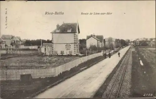 Ak Riva Bella Calvados, Route de Lion sur Mer