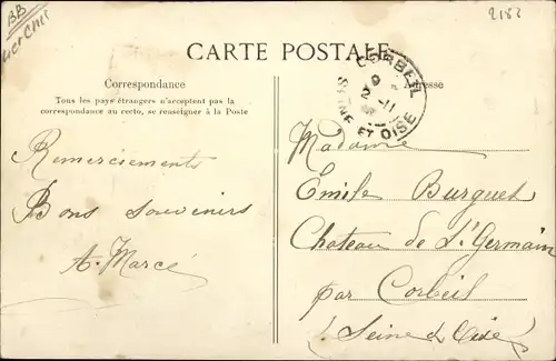 Ak Fréteval Loir et Cher, Château de Rocheux