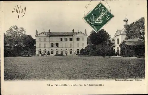 Ak Sandillon Loiret, Château de Champvallins