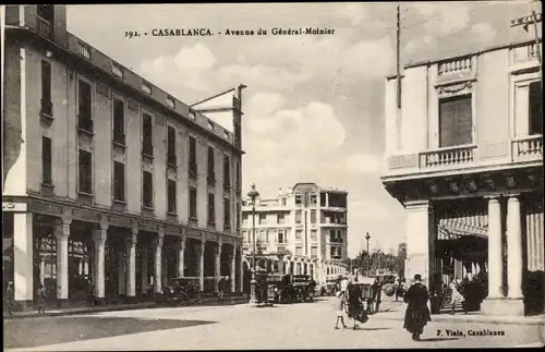 Ak Casablanca Marokko, Avenue du General Moinier