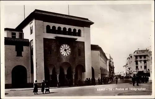 Ak Rabat Marokko, Postes et Telegraphes