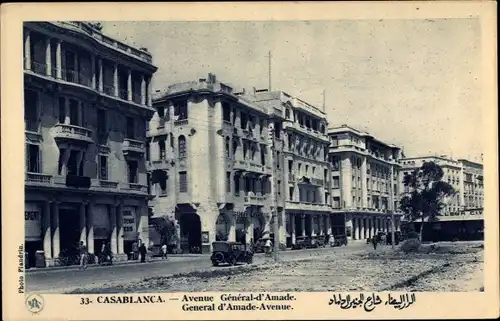 Ak Casablanca Marokko, Avenue General d'Amade