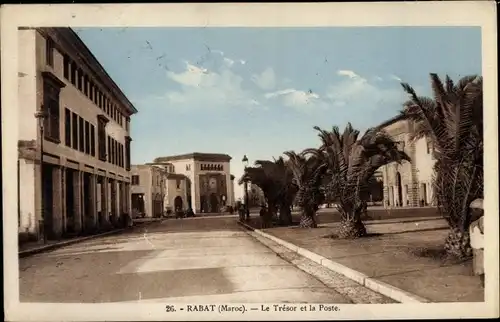 Ak Rabat Marokko, Le Tresor et la Poste