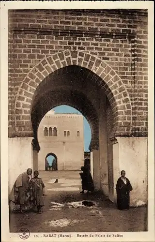 Ak Rabat Marokko, Entree du Palais du Sultan