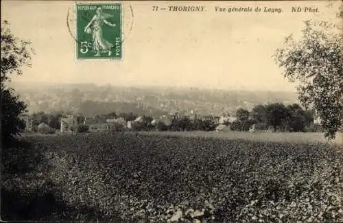 Ak Lagny Thorigny Seine et Marne, Vue Générale