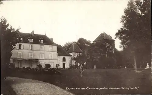 Ak Valence en Brie Seine et Marne, Domaine de Chapuis