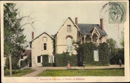 Ak Pithiviers Loiret, Château de Courcy