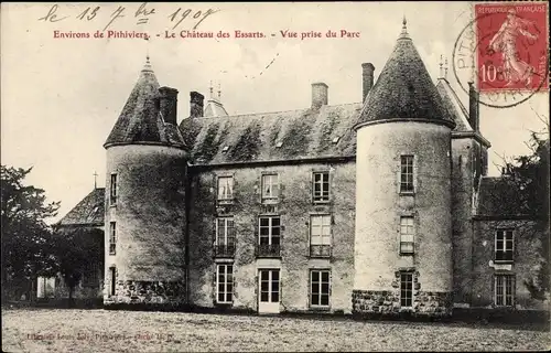 Ak Pithiviers Loiret, Le Château des Essarts