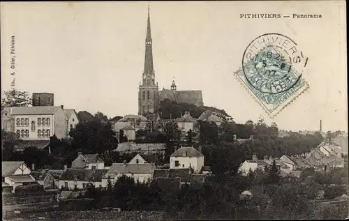 Ak Pithiviers Loiret, Panorama