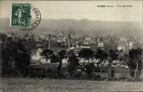 Ak Flers Orne, La Gare, Vue Générale