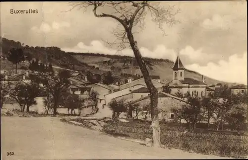 Ak Buxerulles Buxières sous les Côtes Marne, Panorma, Kirche