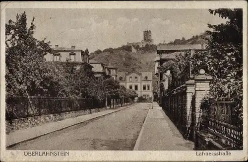 Ak Oberlahnstein Lahnstein Rhein Lahn Kreis, Lahneckstraße