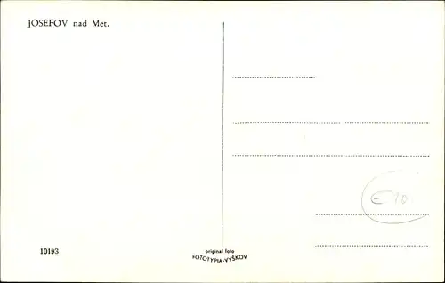 Ak Josefov Josefstadt Jaroměř, Ortspartie