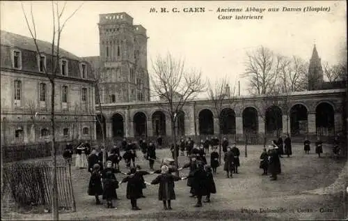 Ak Caen Calvados, Ancienne Abbaye aux Dames, Hospice