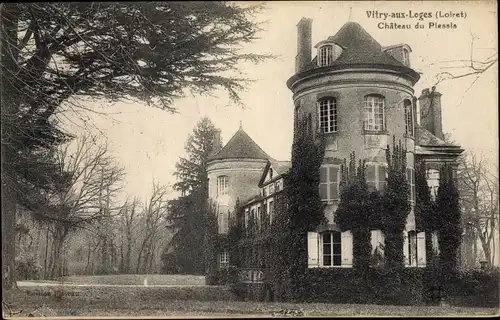 Ak Vitry aux Loges Loiret, Château du Plessis