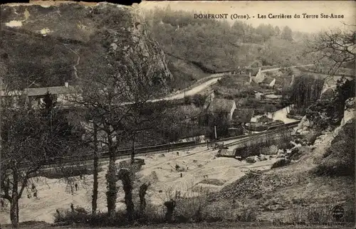 Ak Domfront Orne, Les Carrières de Tetre Ste Anne