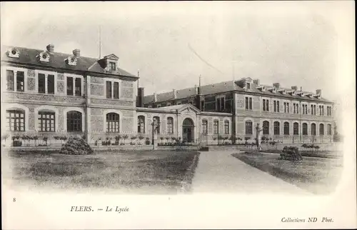 Ak Flers Orne, Le Lycée