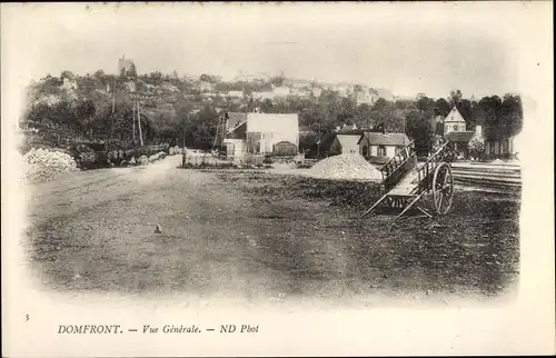 Ak Domfront Orne, Vue Générale