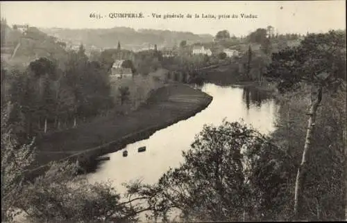 Ak Quimperlé Finistère, Vue sur la Laita