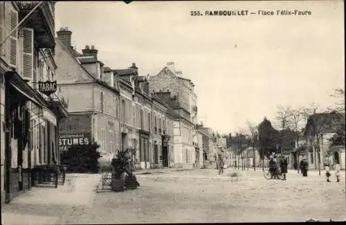 Ak Rambouillet Yvelines, Place Felix Faure