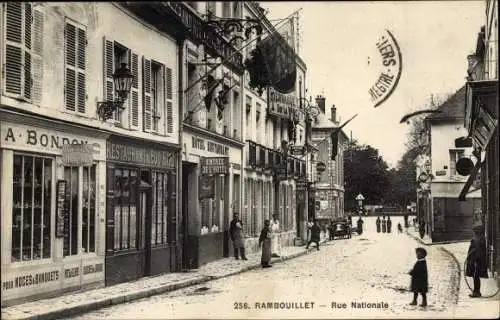 Ak Rambouillet Yvelines, Rue Nationale