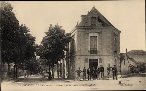 Ak La Possonnière Maine-et-Loire, Avenue de la Gare