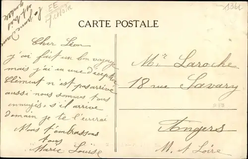 Ak Longué Maine et Loire, Usine à Gaz et Boulevard des Platanes