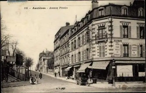 Ak Asnières sur Seine Hauts-de-Seine, Avenue Péreire
