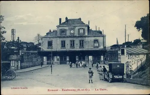 Ak Ermont Val d'Oise, Bahnhof