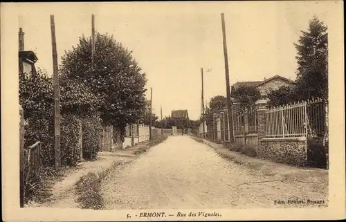 Ak Ermont Val d'Oise, Rue des Vignoles