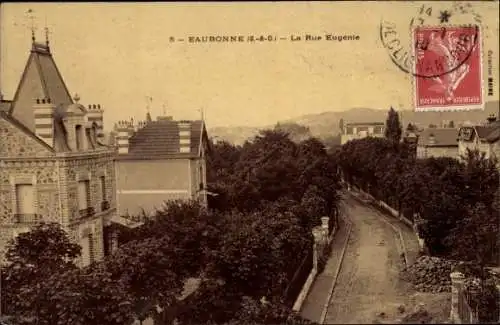 Ak Eaubonne Val d’Oise, La Rue Eugénie