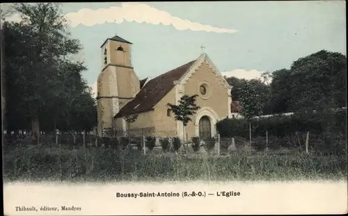 Ak Boussy Saint Antoine Essonne, L'Eglise