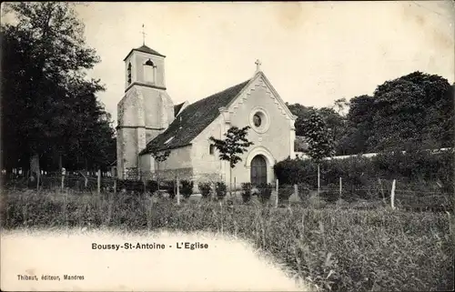 Ak Boussy Saint Antoine Essonne, L'Eglise