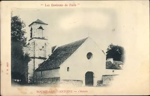 Ak Boussy Saint Antoine Essonne, L'Eglise