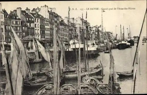 Ak Le Havre Seine Maritime, Grand quai de l'Anse des Pilotes