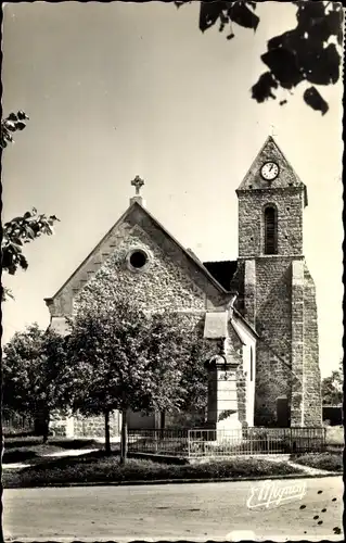 Ak Villeneuve les Bordes Seine-et-Marne, Kirche