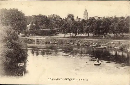 Ak Germigny l'Eveque Seine et Marne, La Palée