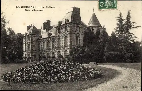 Ak La Houssaye Seine et Marne, Château